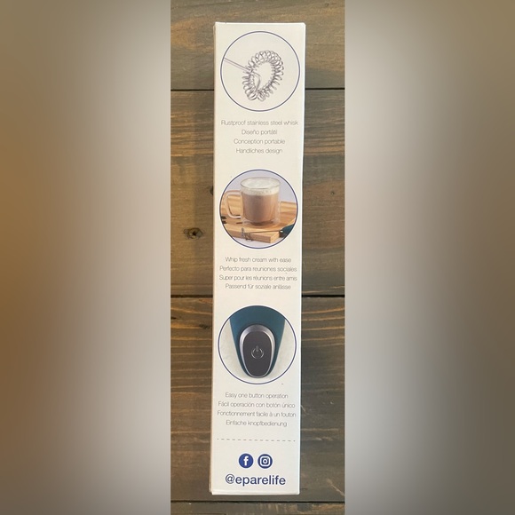 NWT. Epare Milk Frother for the perfect latte or hot chocolate! Barista! - Picture 7 of 8